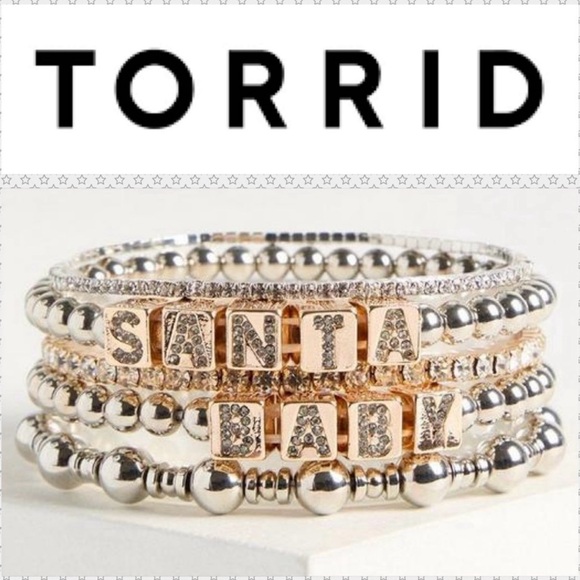 Torrid Gold and Silver Beaded Bracelet Set - Picture 7 of 7